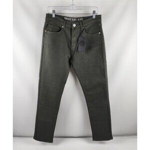 Vintage Genes Black Jeans Mens 30x30 Green Slim Fit Denim NWT